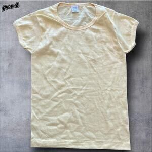 Vintage Shirt Mens Medium 50/50 Made USA Soft Crewneck Blank Basics 80s Tee